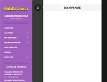 Tablet Screenshot of noixdecroco.com